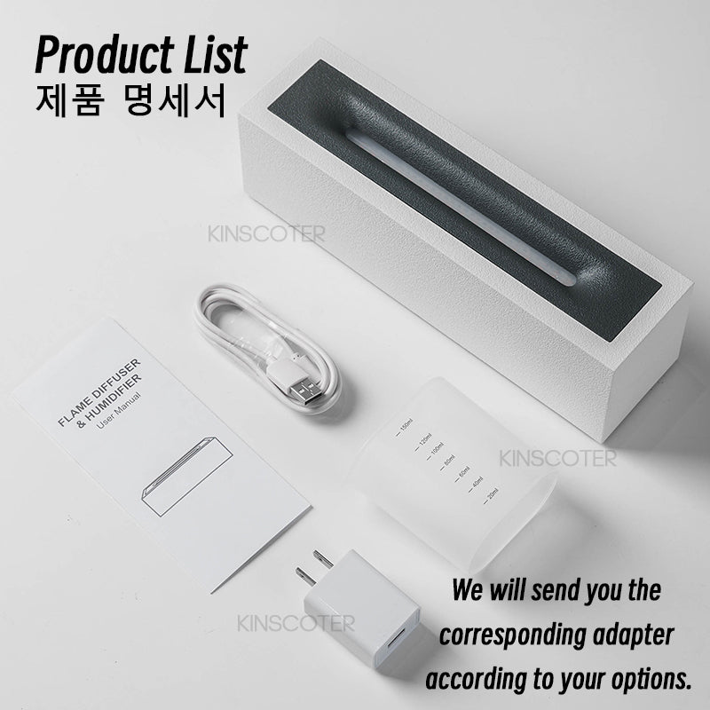 Ultrasonic Flame-Effect Aroma Diffuser 200ml by HitMyNeed