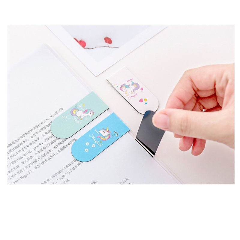 Unicorn Magnetic Bookmarks Set of 4 by HitMyNeed