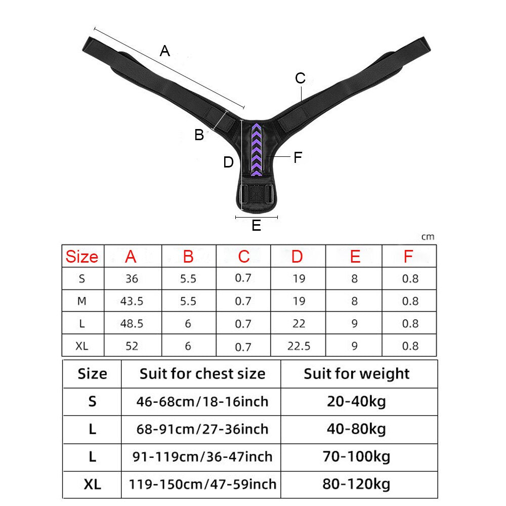 Unisex Adjustable Posture Corrector - Purple by HitMyNeed