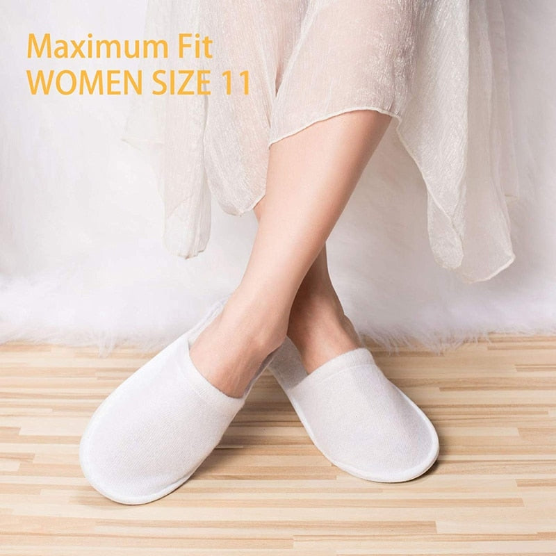 Unisex Disposable Slippers, 12 Pairs by HitMyNeed