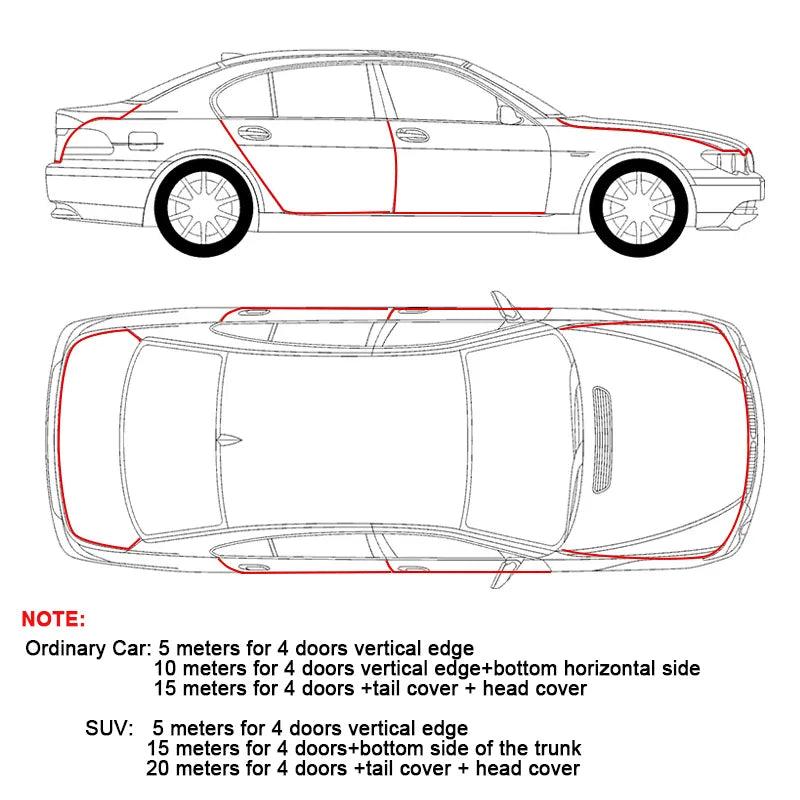 Universal Car Door Edge Protector Strip by HitMyNeed