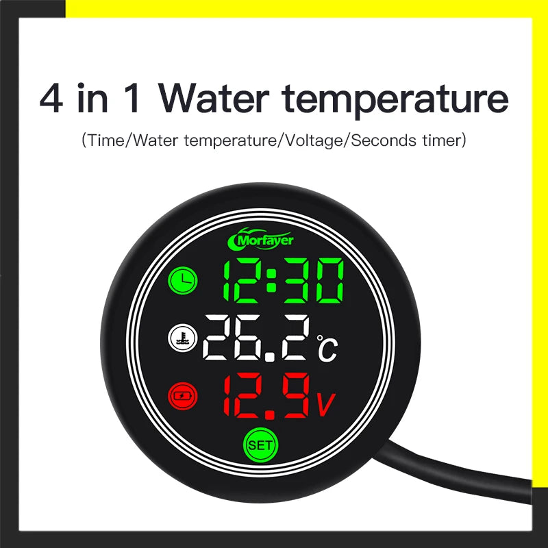 Universal Motorcycle Digital Clock & Thermometer by HitMyNeed