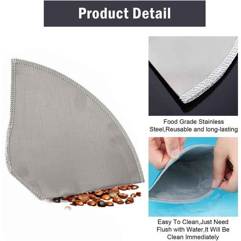 Universal Reusable Stainless Steel Pour Over Filter by HitMyNeed