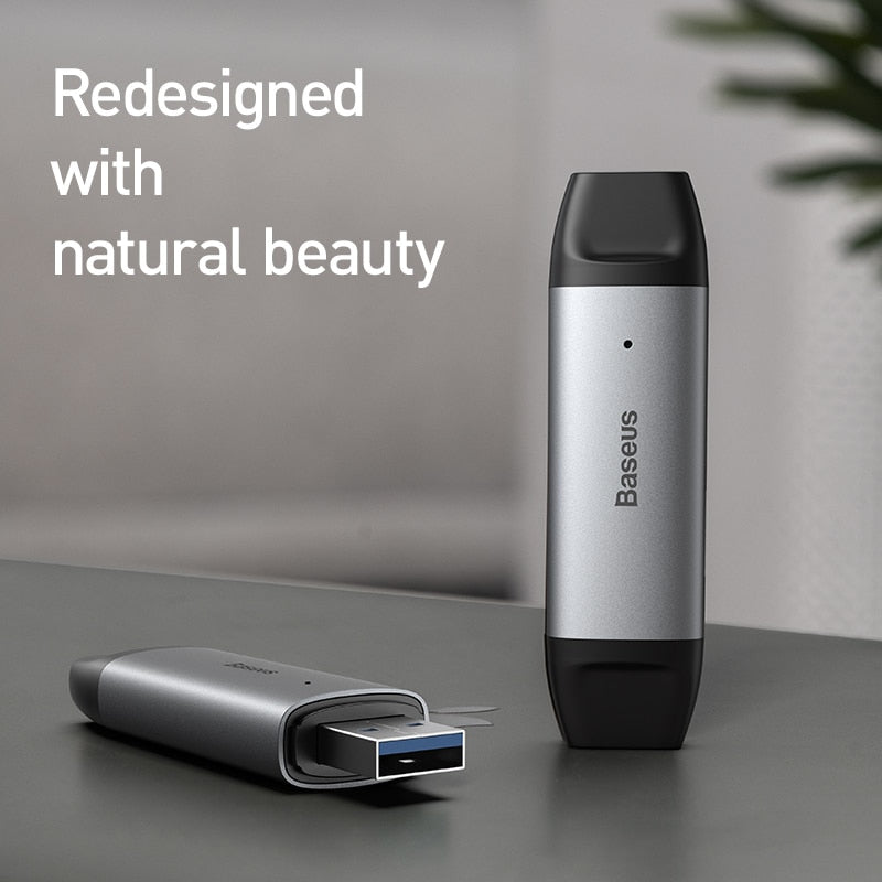 USB 3.0 OTG Card Reader with USB-C and USB-A Ports by HitMyNeed