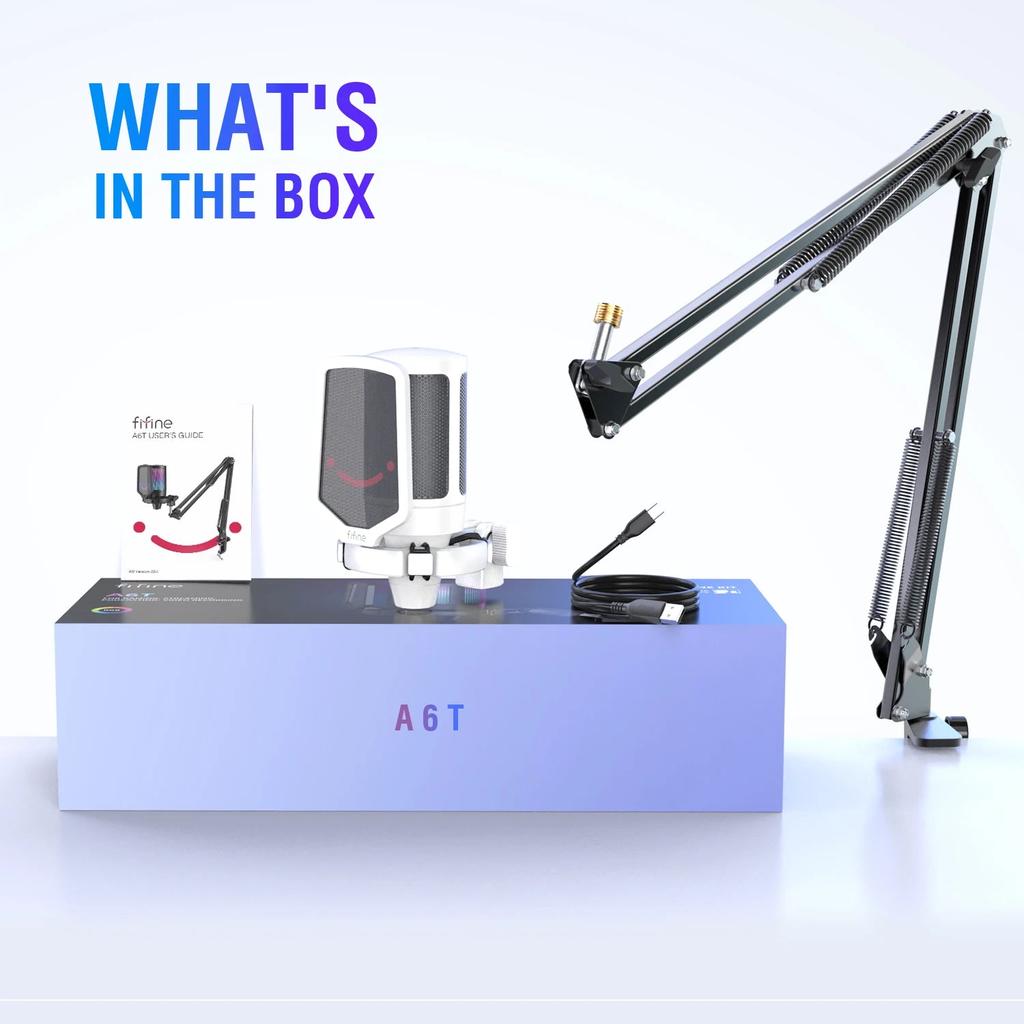 USB Gaming Microphone Kit with RGB and Arm Stand by HitMyNeed