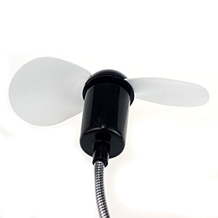 USB Mini Laptop Fan with Flexible Gooseneck by HitMyNeed