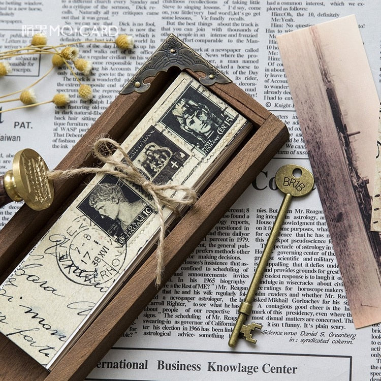 Vintage Bookmark Set, Retro Paper Cards (30 Pack) by HitMyNeed