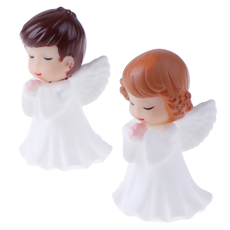 Vinyl Angel Figurine Set for Home & Event Decor (2 pcs) by HitMyNeed