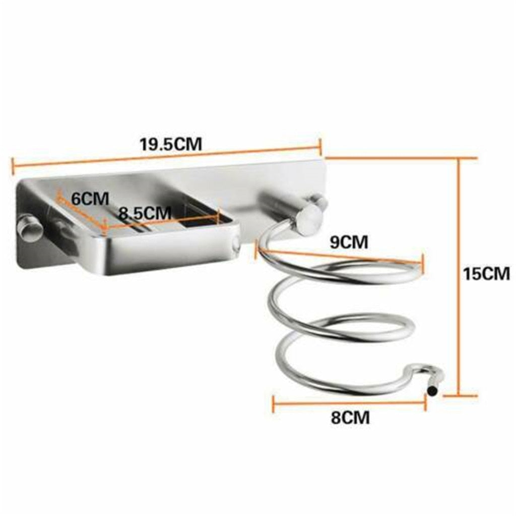 Wall-Mount Hair Dryer and Straightener Holder by HitMyNeed