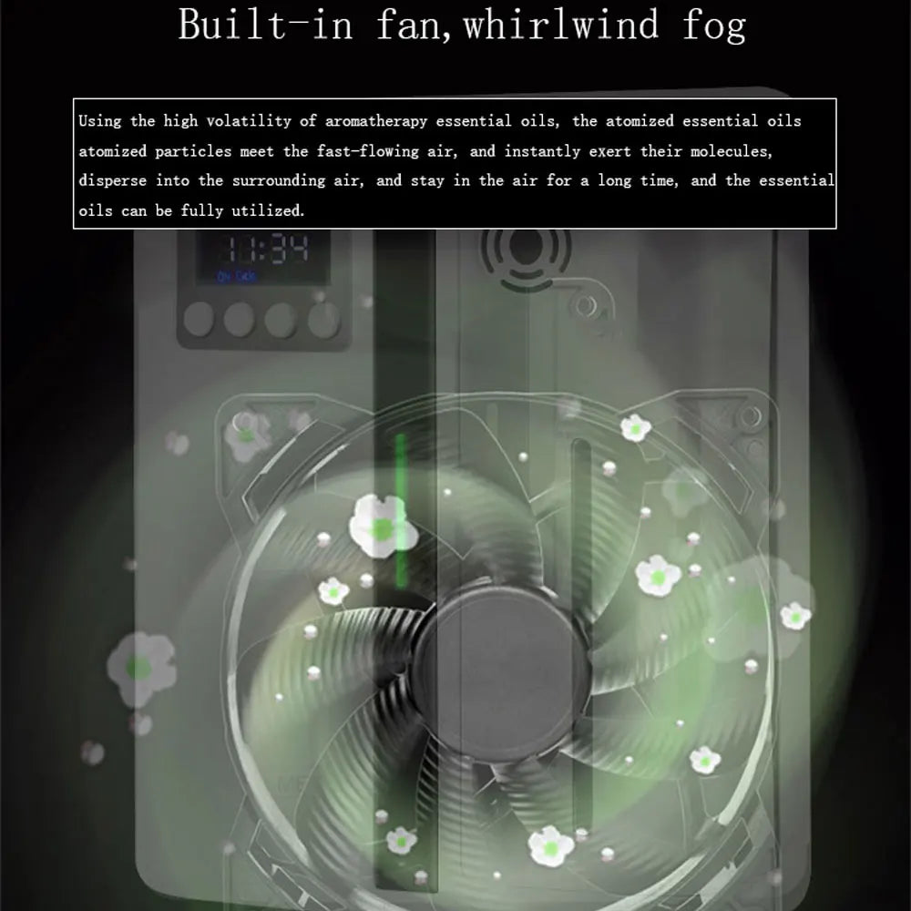 Wall Mounted 160ml Scent Diffuser with Fan, 100-300m³ by HitMyNeed