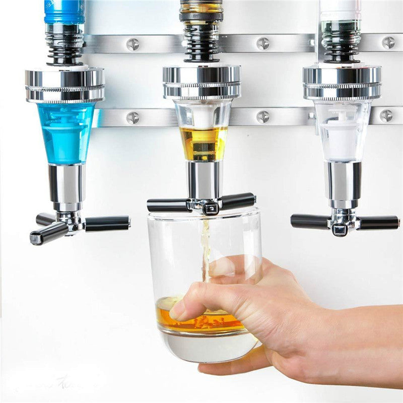 Wall Mounted 4-Bottle Liquor Dispenser by HitMyNeed