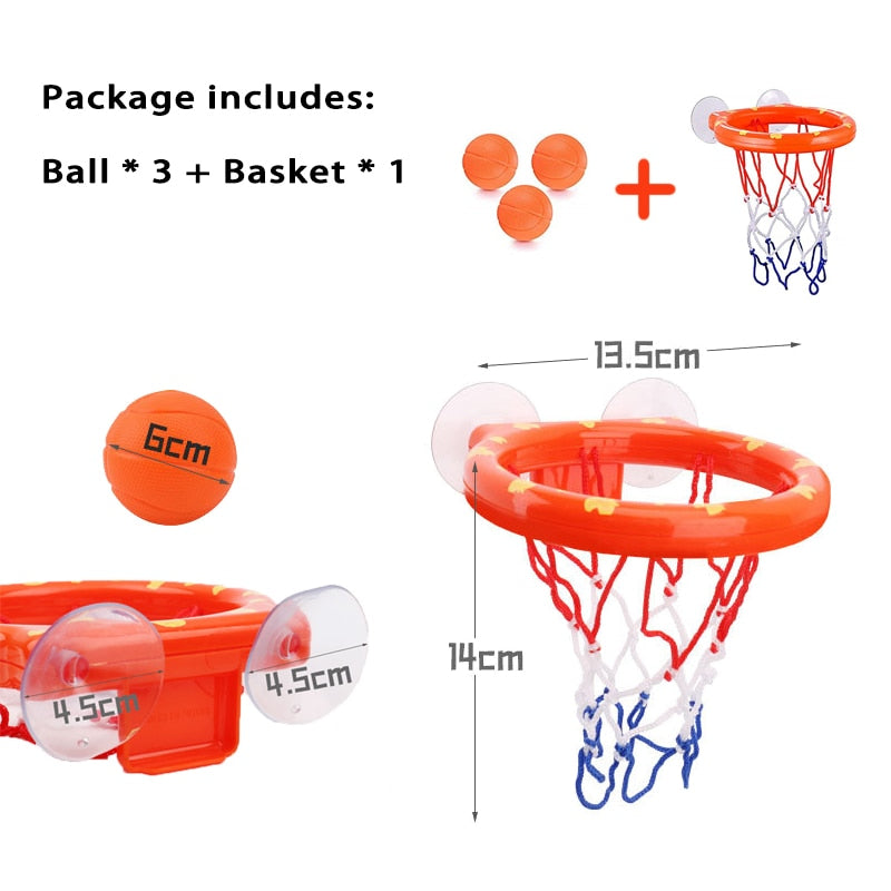 Wall Suction Basketball Bath Toy Set for Kids by HitMyNeed