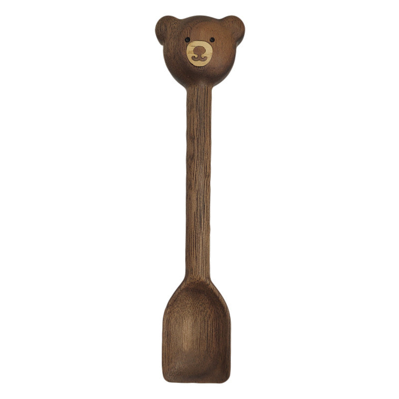 Walnut Wooden Bear Spoon 16cm by HitMyNeed