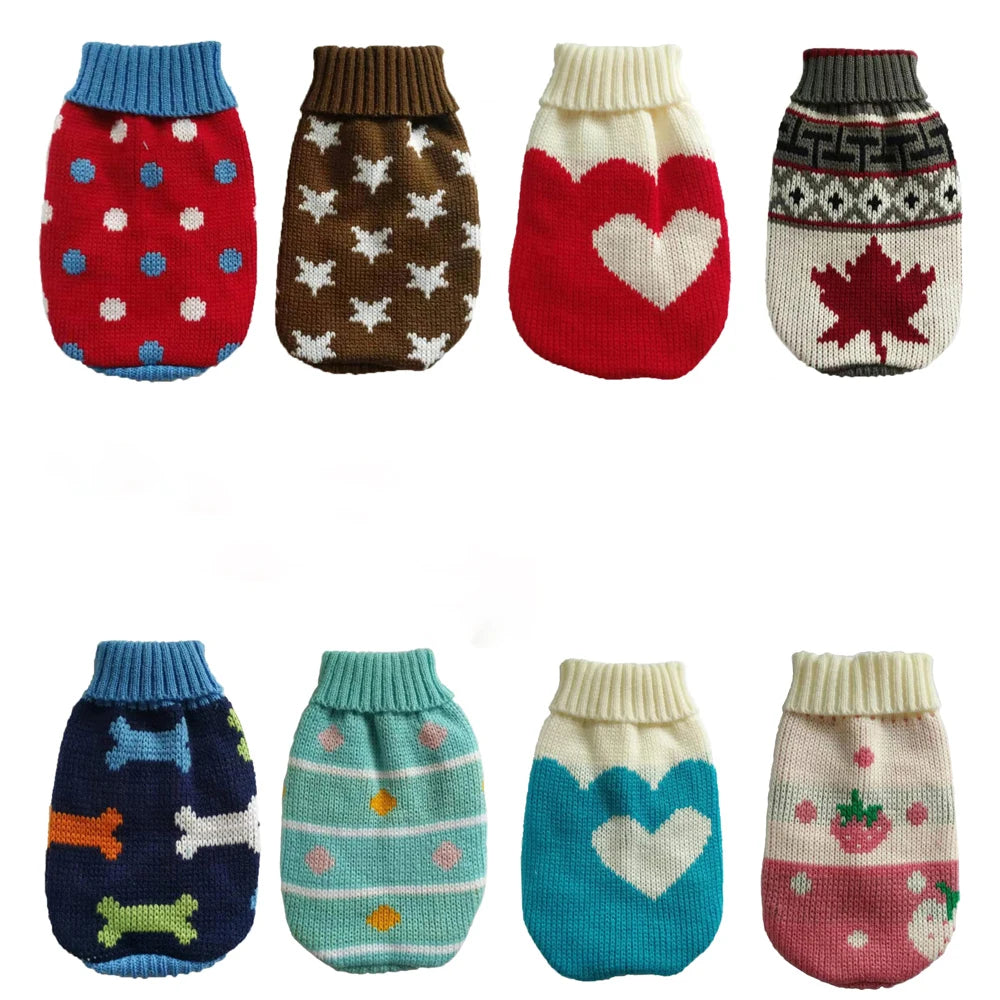 Warm Knitted Dog Sweater for Small & Medium Pets by HitMyNeed