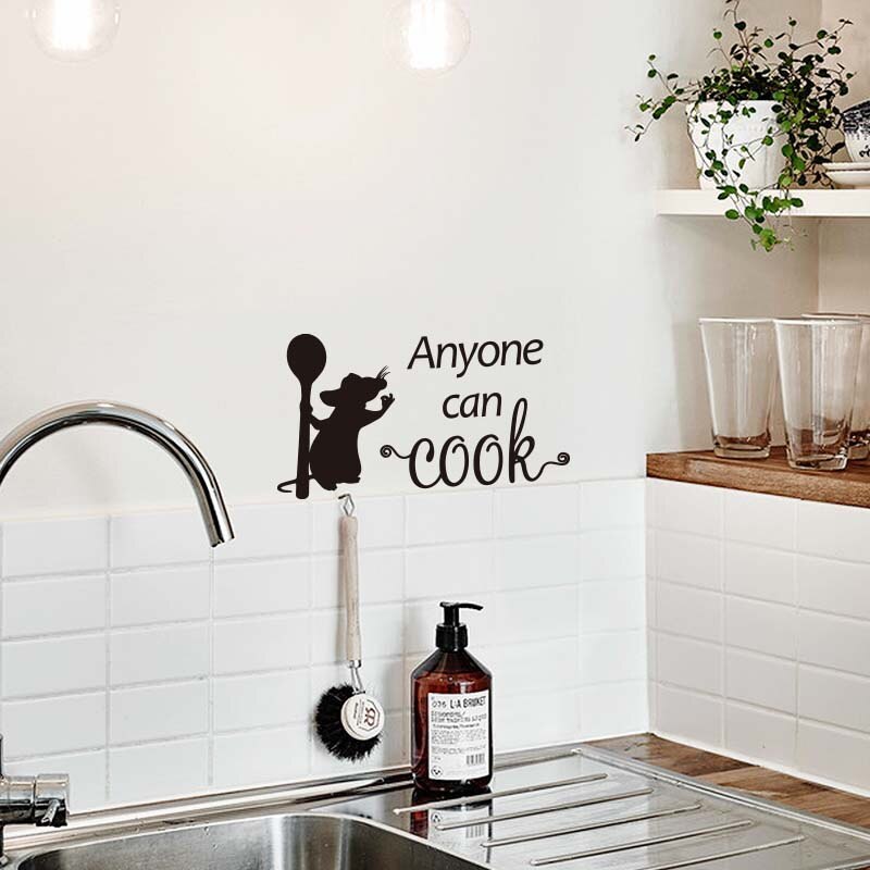 Waterproof Cooking Mouse Kitchen Wall Decal by HitMyNeed