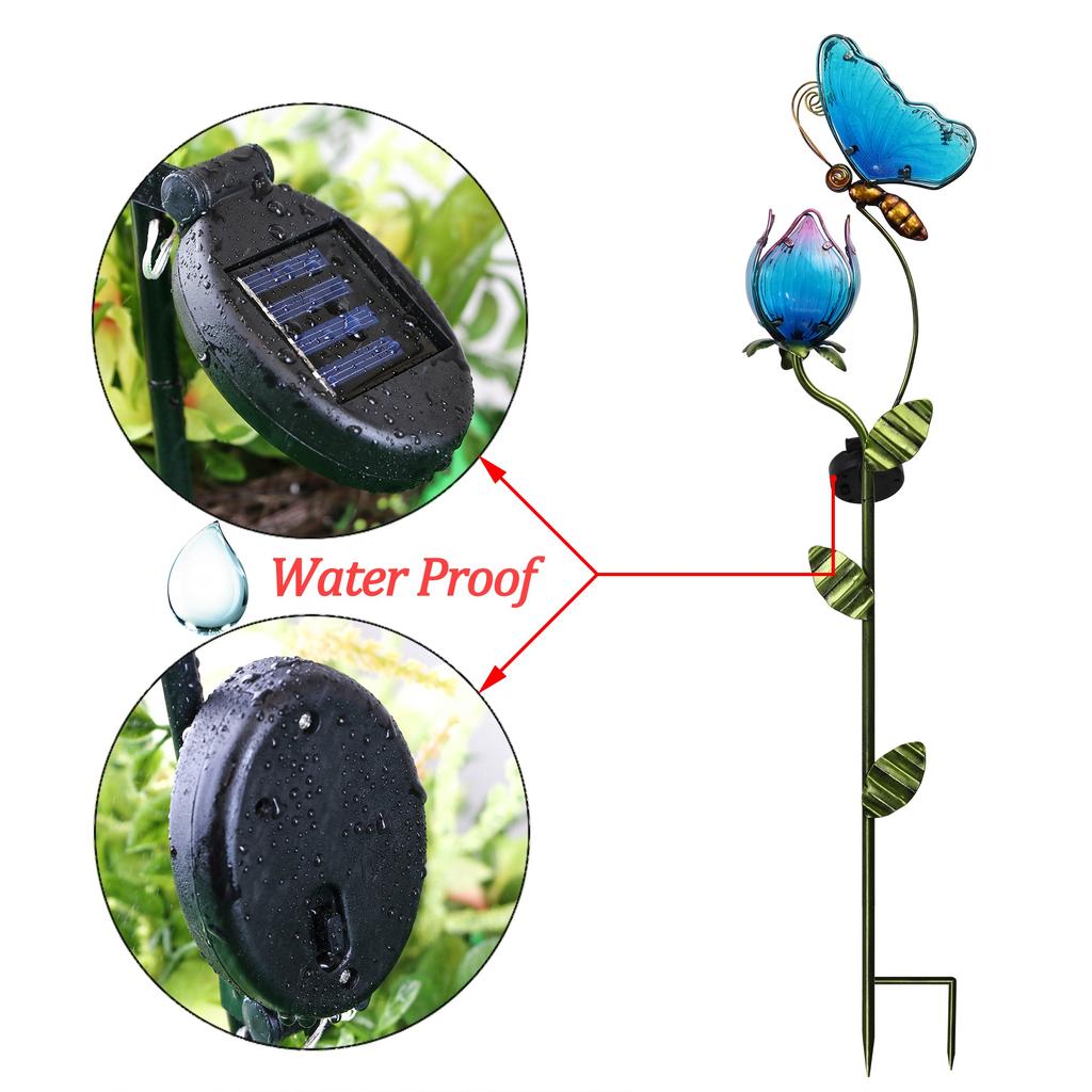 Waterproof Solar Butterfly Garden Stake Light by HitMyNeed