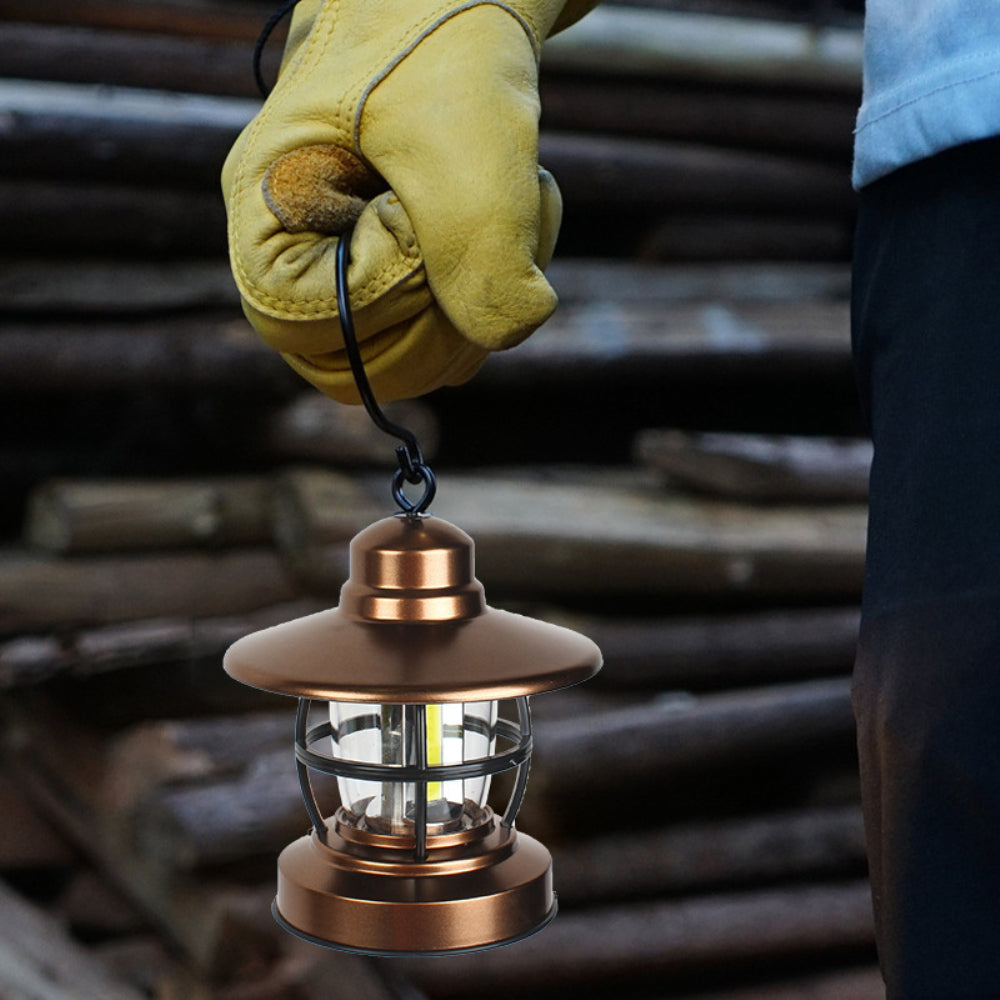 Waterproof Vintage Mini LED Camping Lantern by HitMyNeed
