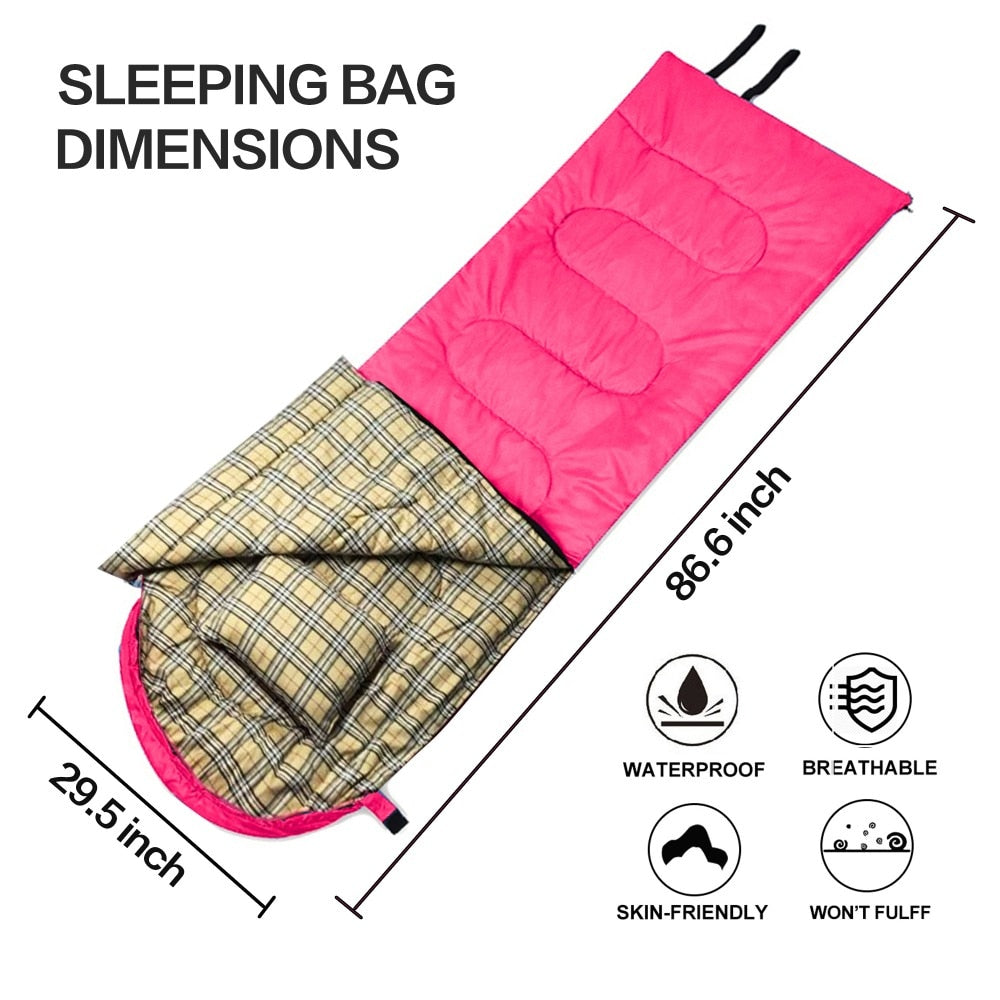 Weatherproof Sleeping Bag with Pillow & Sack by HitMyNeed
