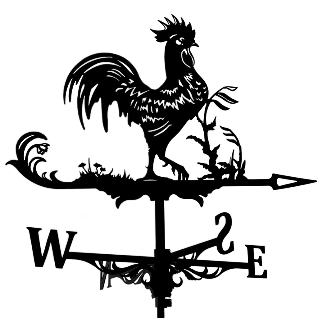 Weatherproof Stainless Steel Rooster Weathervane by HitMyNeed