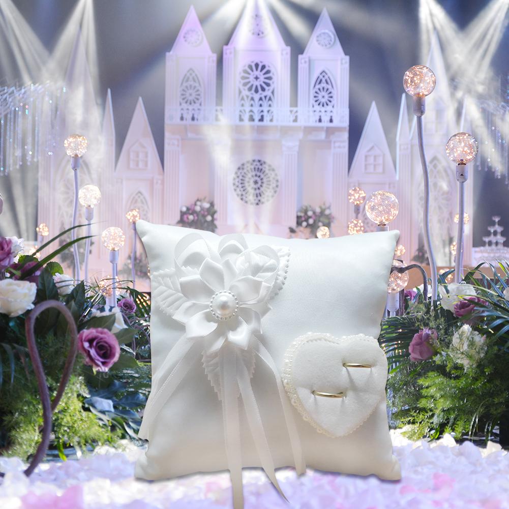 Wedding Ring Cushion with Heart-Shaped Holder by HitMyNeed