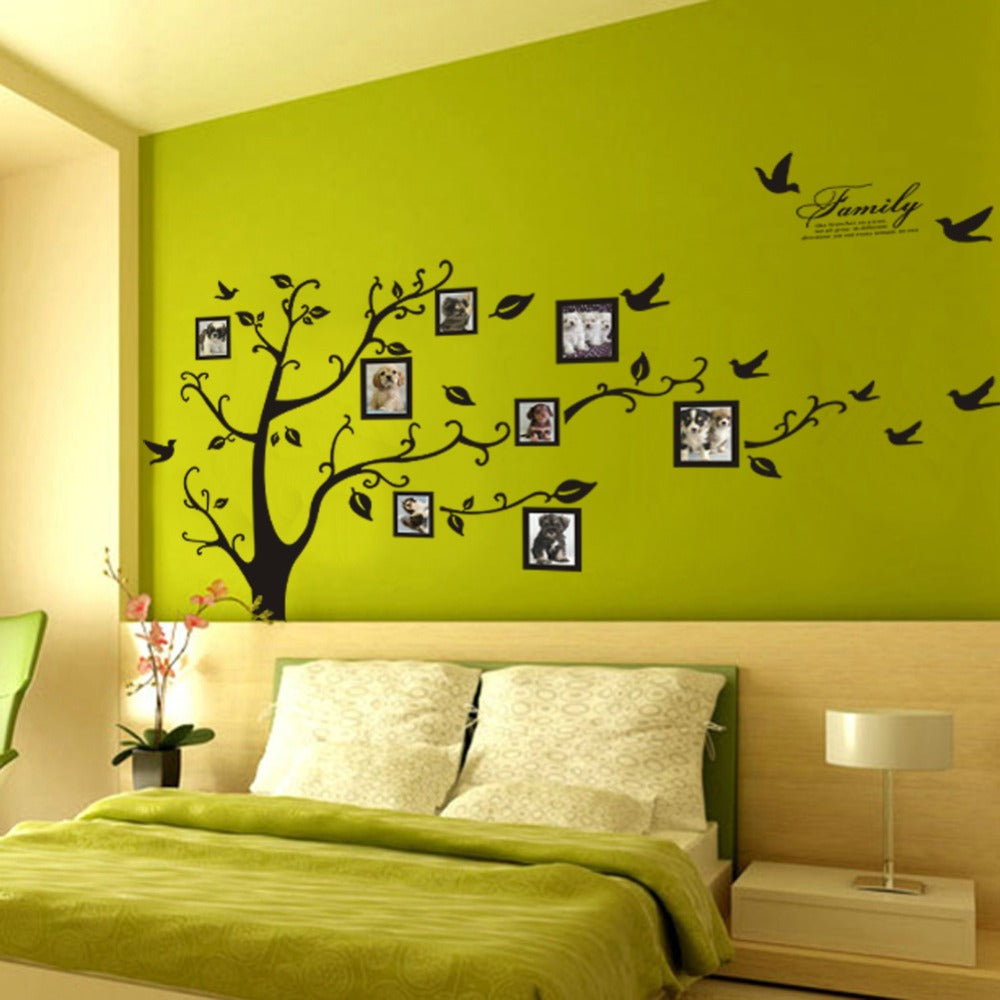Whimsical Tree Wall Decal with Photo Frame Spaces by HitMyNeed