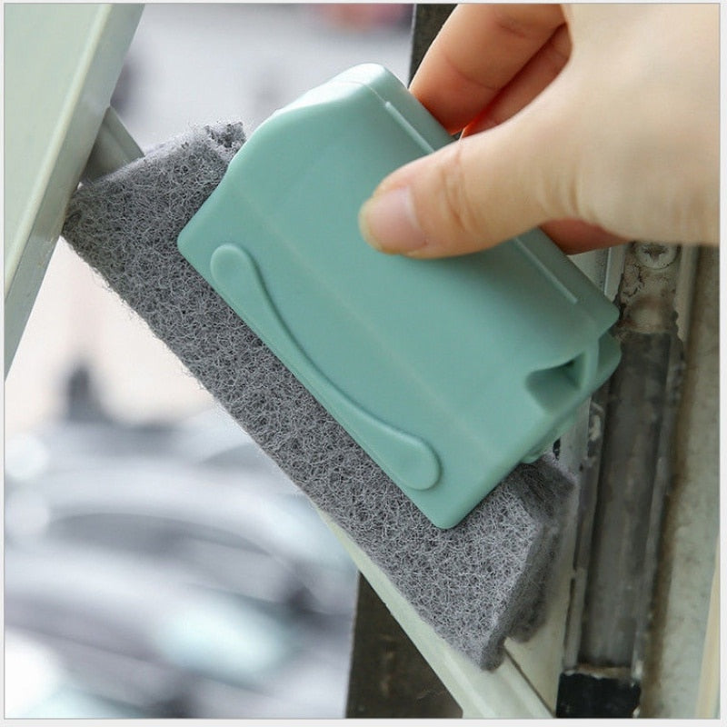 Window Groove Cleaning Brush with Washable Pad by HitMyNeed
