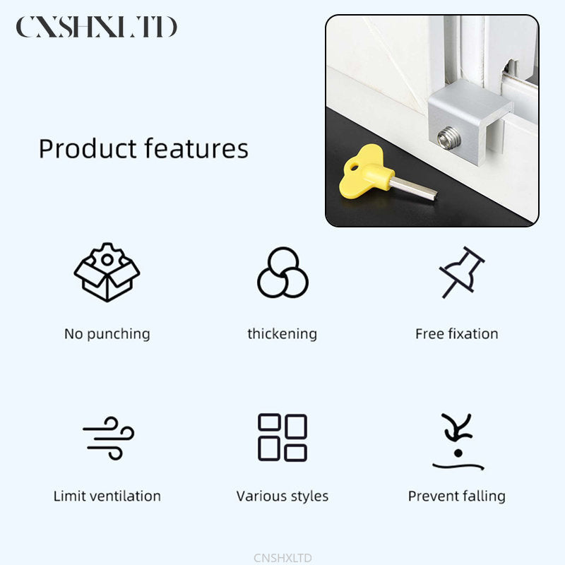Window & Sliding Door Security Key Lock Restrictor by HitMyNeed