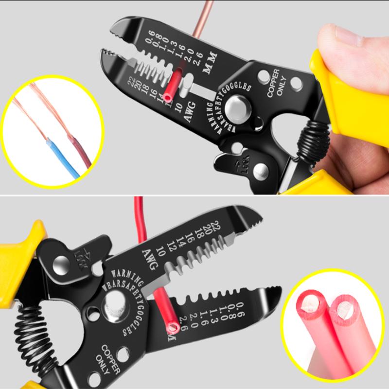 Wire Crimping Tool with Ergonomic Non-Slip Handles by HitMyNeed