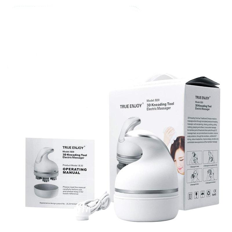 Wireless Electric Head Massager Scalp Vibrator by HitMyNeed
