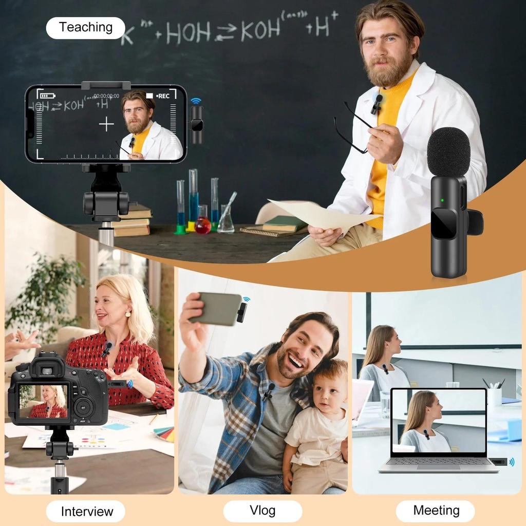 Wireless Lavalier Microphone for Phone & Camera by HitMyNeed
