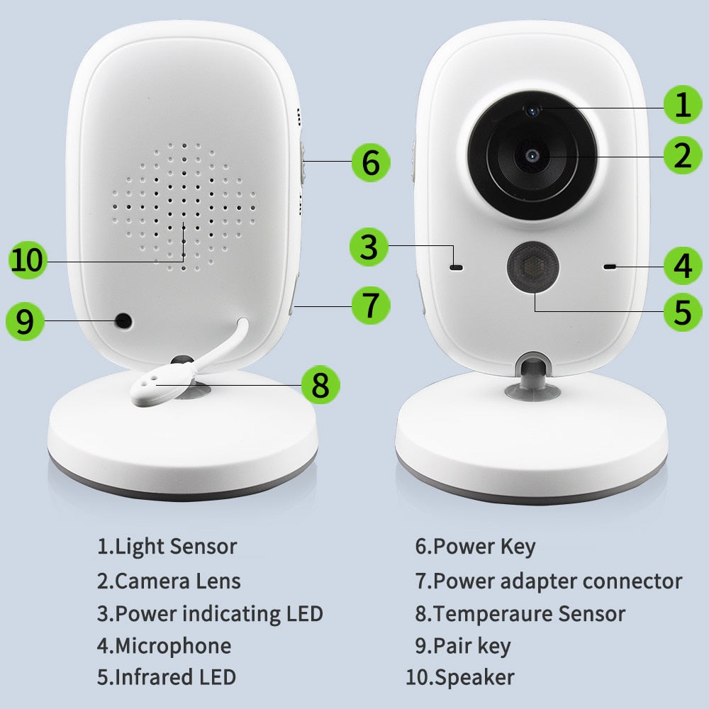 Wireless Video Baby Monitor with 3.2" LCD Screen by HitMyNeed