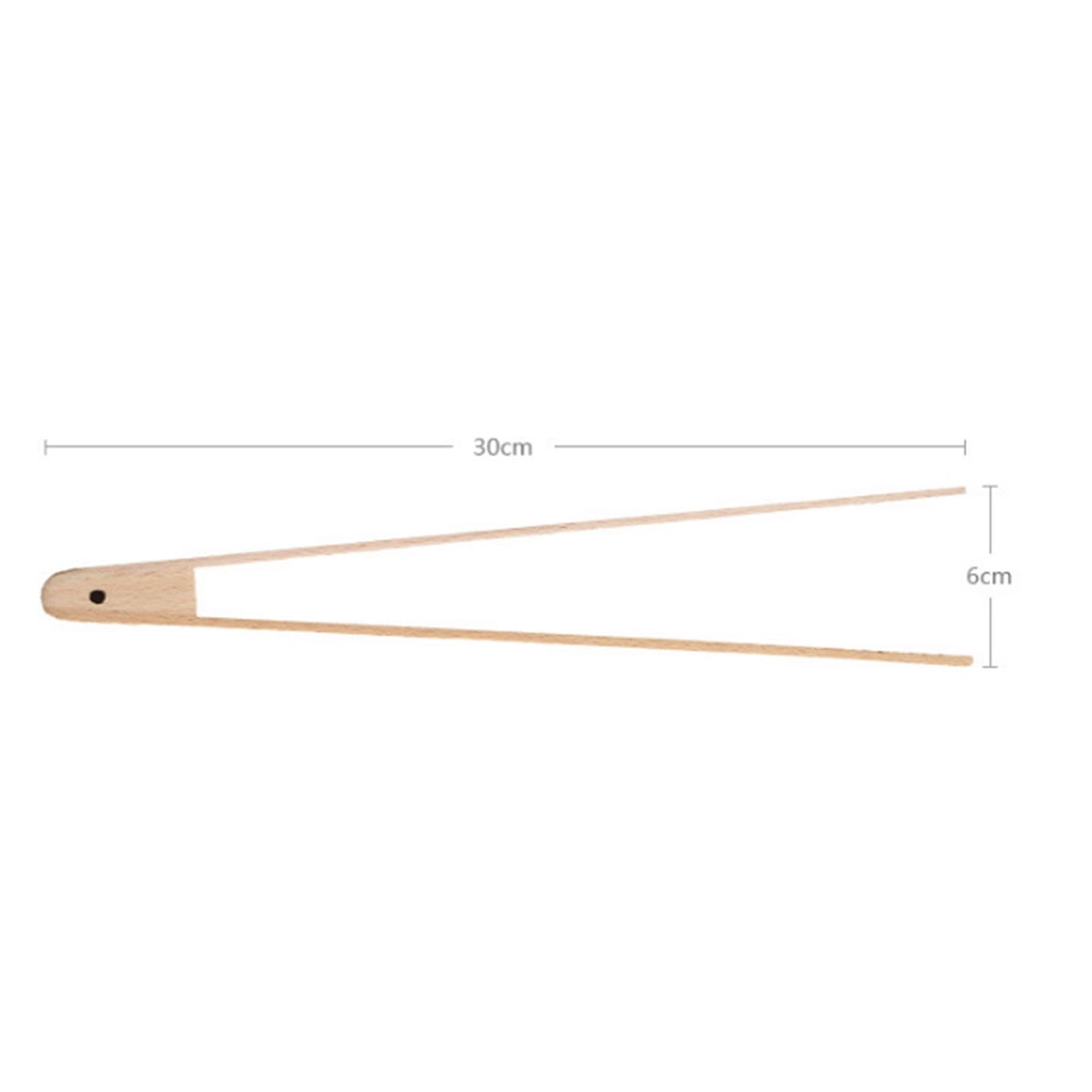 Wooden Bamboo Bread Tongs for Pastry and Toast by HitMyNeed
