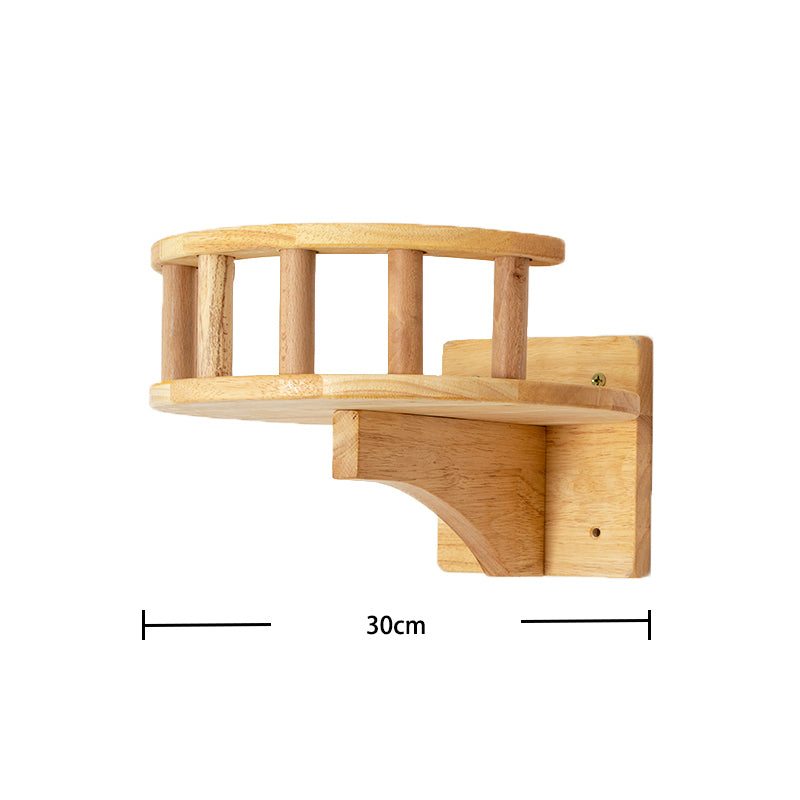 Wooden Cat Wall Tower Shelf for Climbing and Perching by HitMyNeed