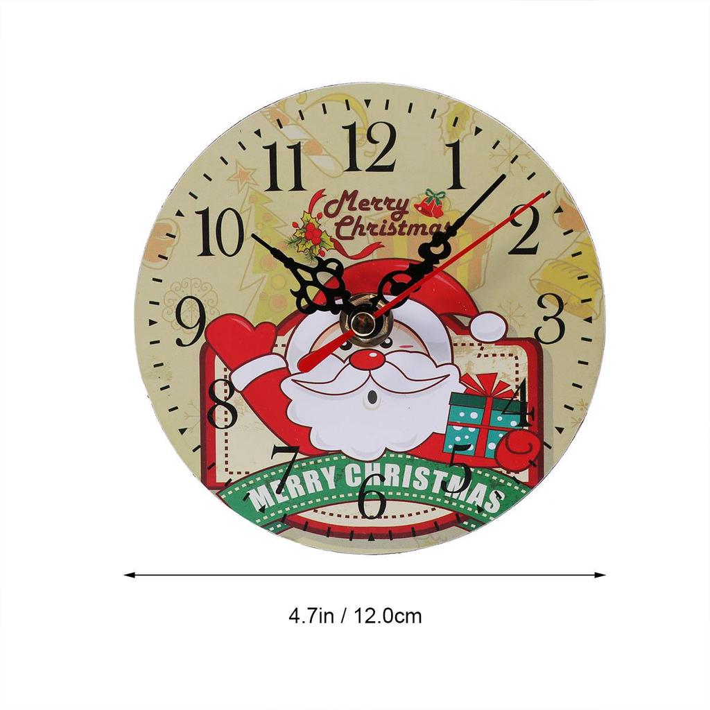Wooden Christmas Wall Clock with Silent Quartz by HitMyNeed
