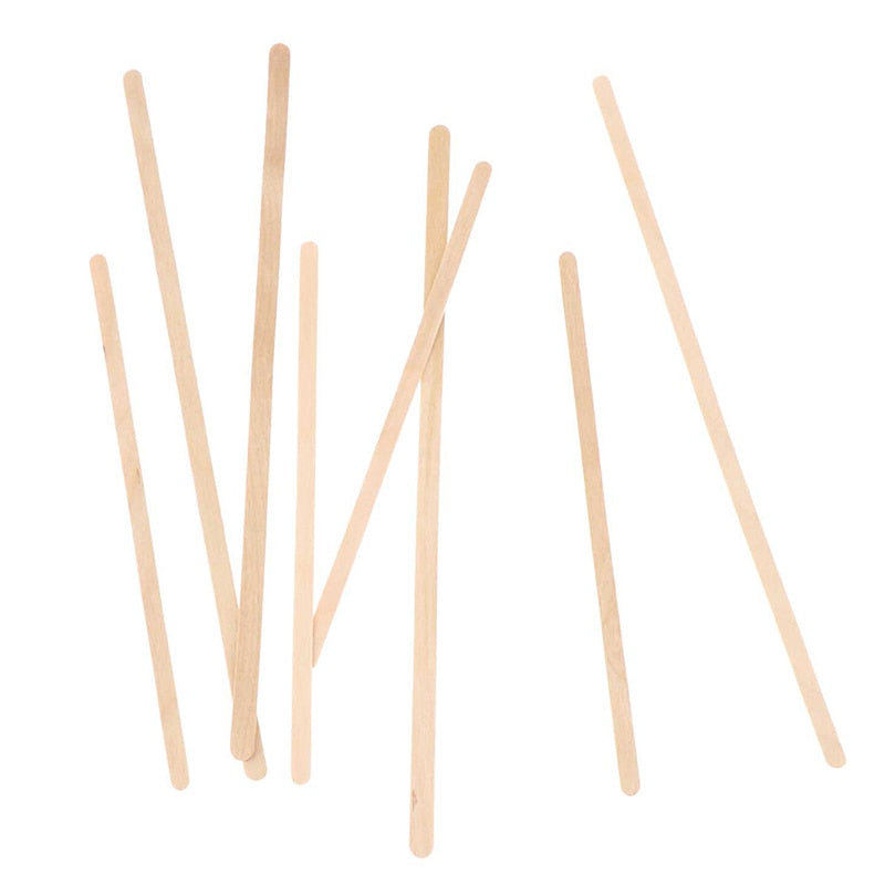 Wooden Disposable Coffee Stirrers 14 cm (50 Pack) by HitMyNeed