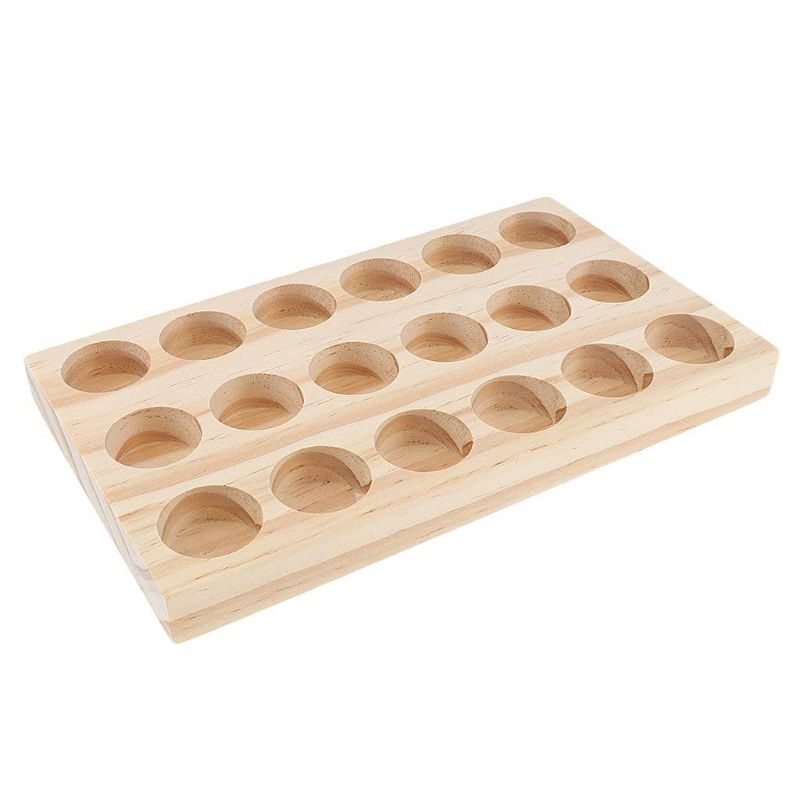 Wooden Essential Oil Tray Holder for 18 Bottles by HitMyNeed
