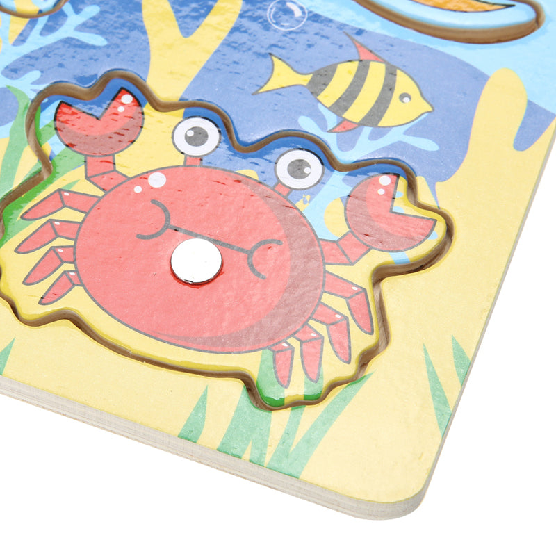 Wooden Magnetic 3D Fishing Game & Shape Puzzle by HitMyNeed