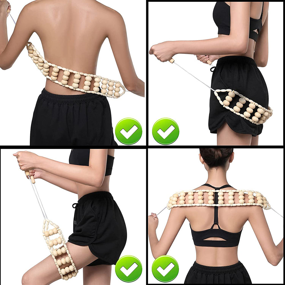 Wooden Massage Roller for Full Body Relief by HitMyNeed