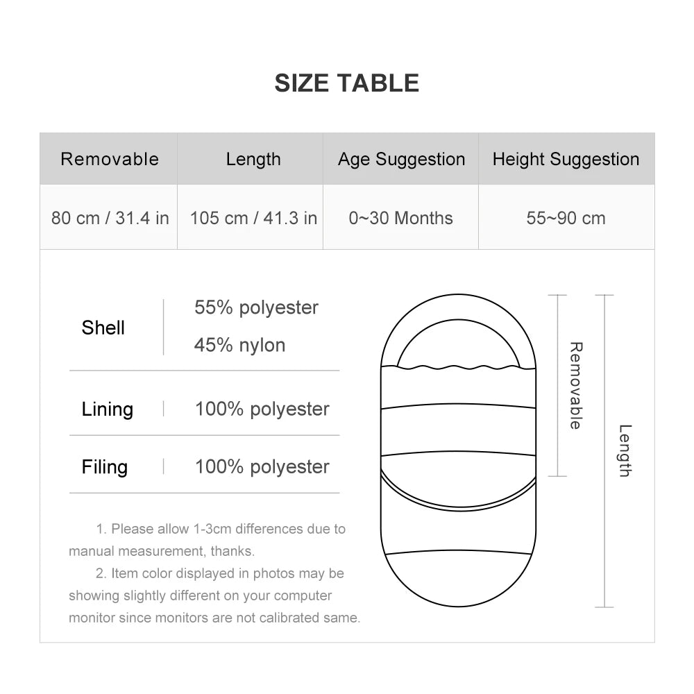 0-36M Universal Baby Stroller Footmuff Winter Envelope by HitMyNeed