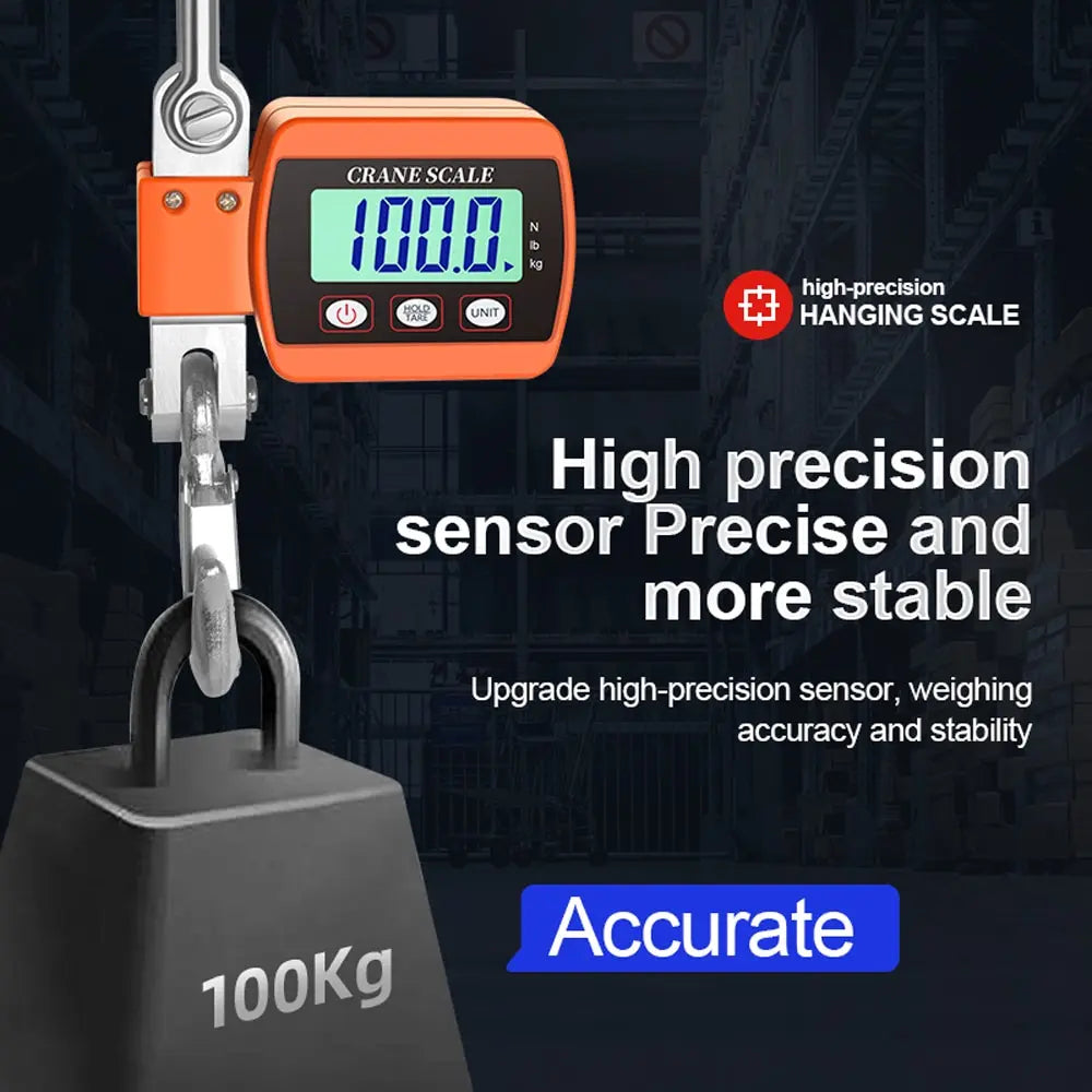 0.05-500kg Digital Hanging Crane Scale with LCD by HitMyNeed