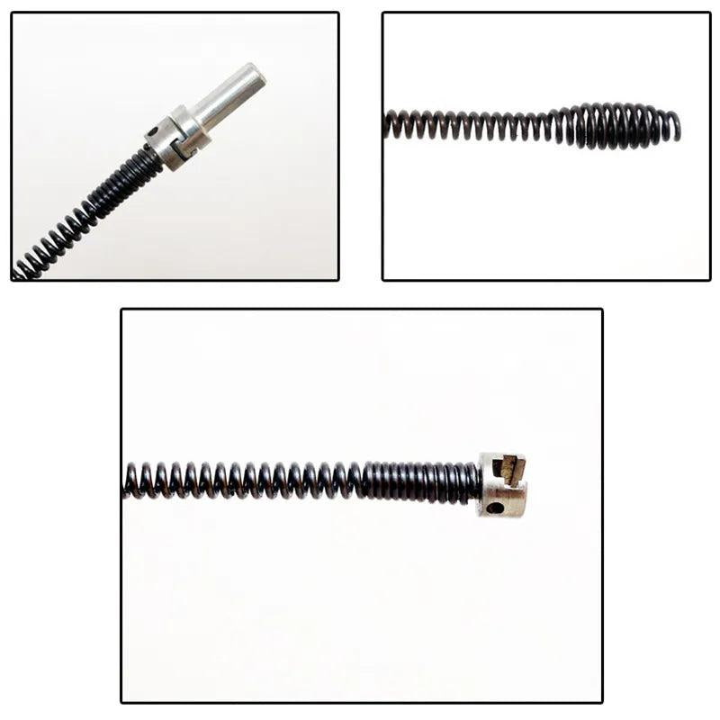 1-5m Spring Pipe Dredging Tool with Drill Connector by HitMyNeed