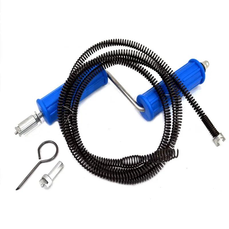 1-5m Spring Pipe Dredging Tool with Drill Connector by HitMyNeed