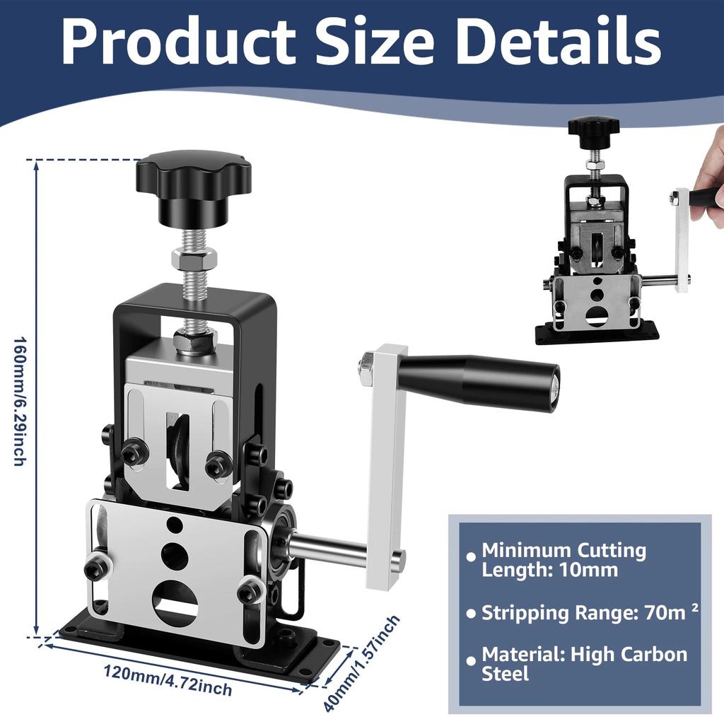 1-70mm Manual & Drill Wire Stripper for Copper Scrap by HitMyNeed