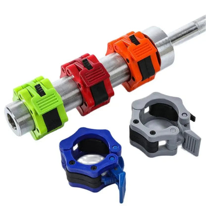 1 Pair 50mm Barbell Spinlock Collars with Quick Lock by HitMyNeed