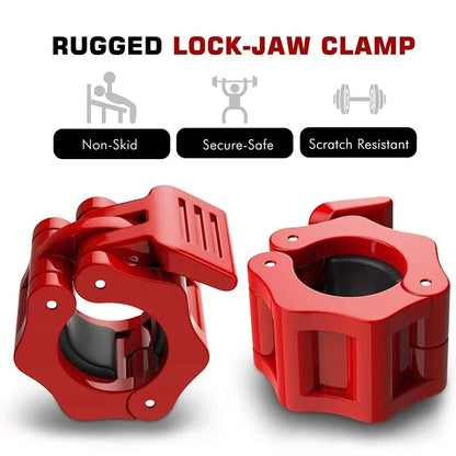 1 Pair 50mm Barbell Spinlock Collars with Quick Lock by HitMyNeed