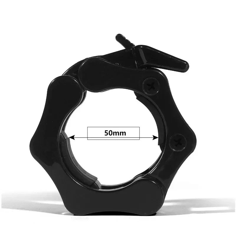 1 Pair 50mm Barbell Spinlock Collars with Quick Lock by HitMyNeed