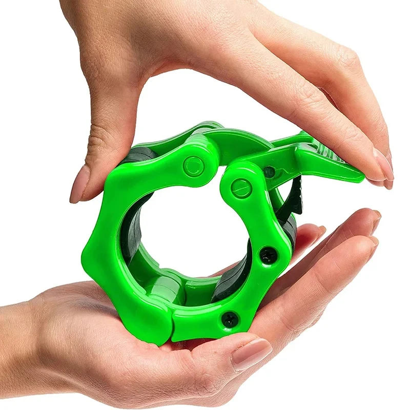 1 Pair 50mm Barbell Spinlock Collars with Quick Lock by HitMyNeed