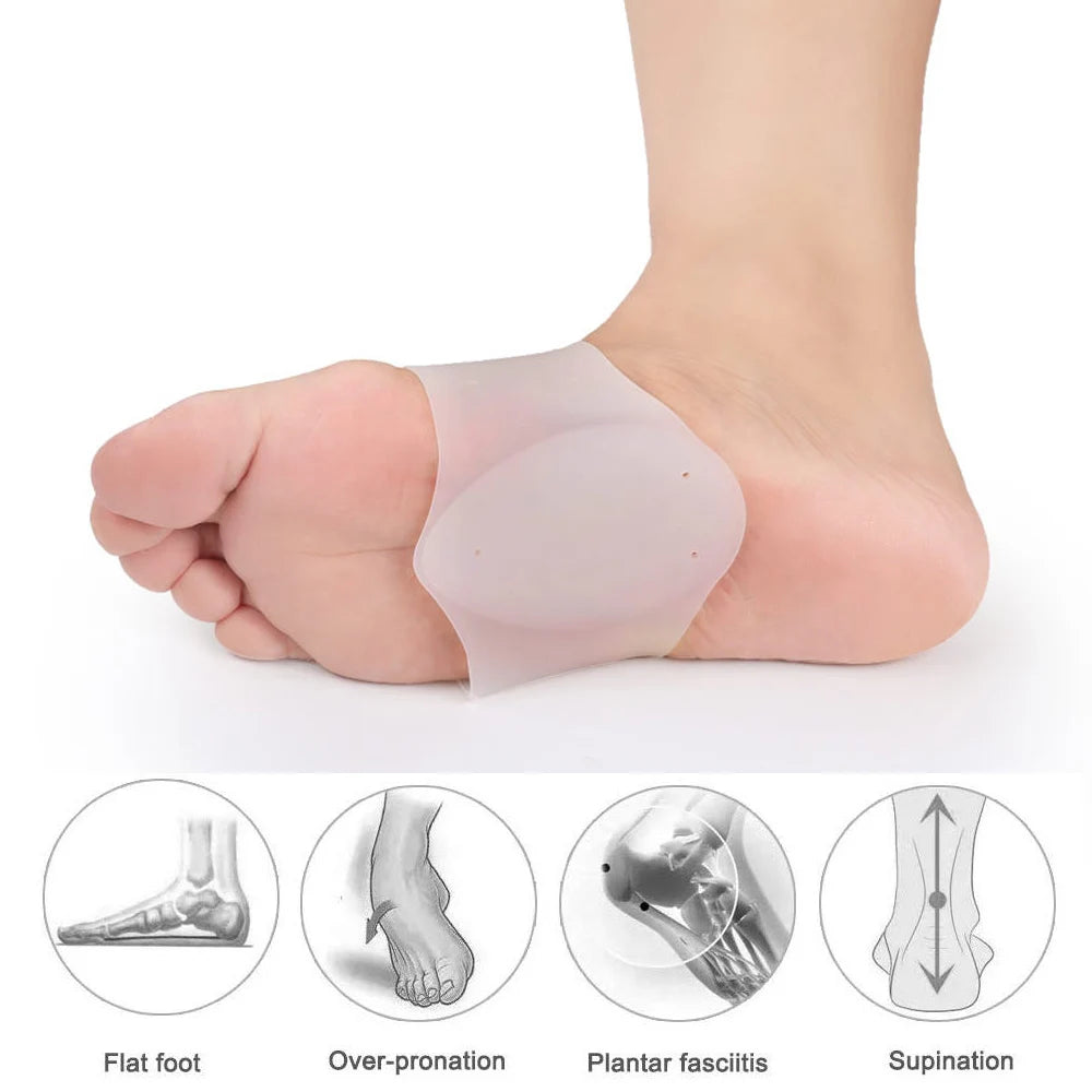1 Pair Non-Slip Gel Arch Support Braces by HitMyNeed