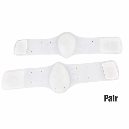 1 Pair Non-Slip Gel Arch Support Braces white by HitMyNeed
