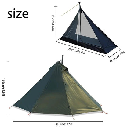 1 Person Hot Tent Tipi with Chimney Window by HitMyNeed